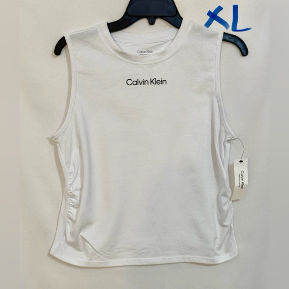 Calvin Klein White Muscle Tee for Women - Picture 1 of 2